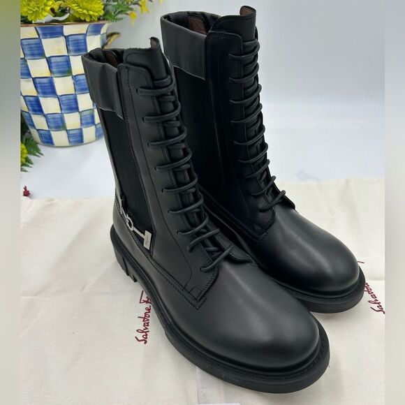 Men's Salvatore, Ferragamo, Iglesias, gancio Chelsea boots size 8.5 EE - Picture 1 of 14